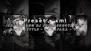 [PRESET]   XML ALIGHT MOTION EDITJEDAG JEDUG  DJ Jungleducth Rap Gafarastyle - DJ GAFARA