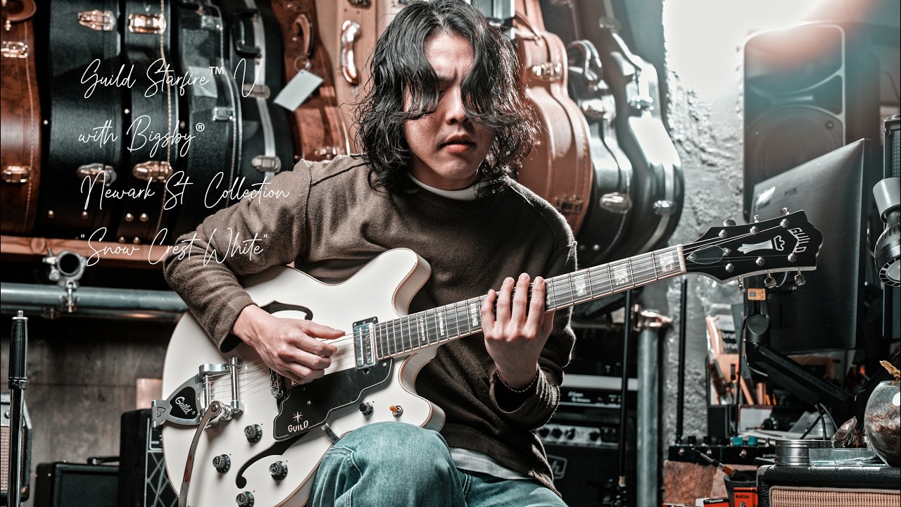 Guild Starfire™ V with Bigsby® Newark St Collection “Snow Crest