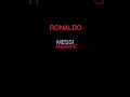 ronaldo vs messi