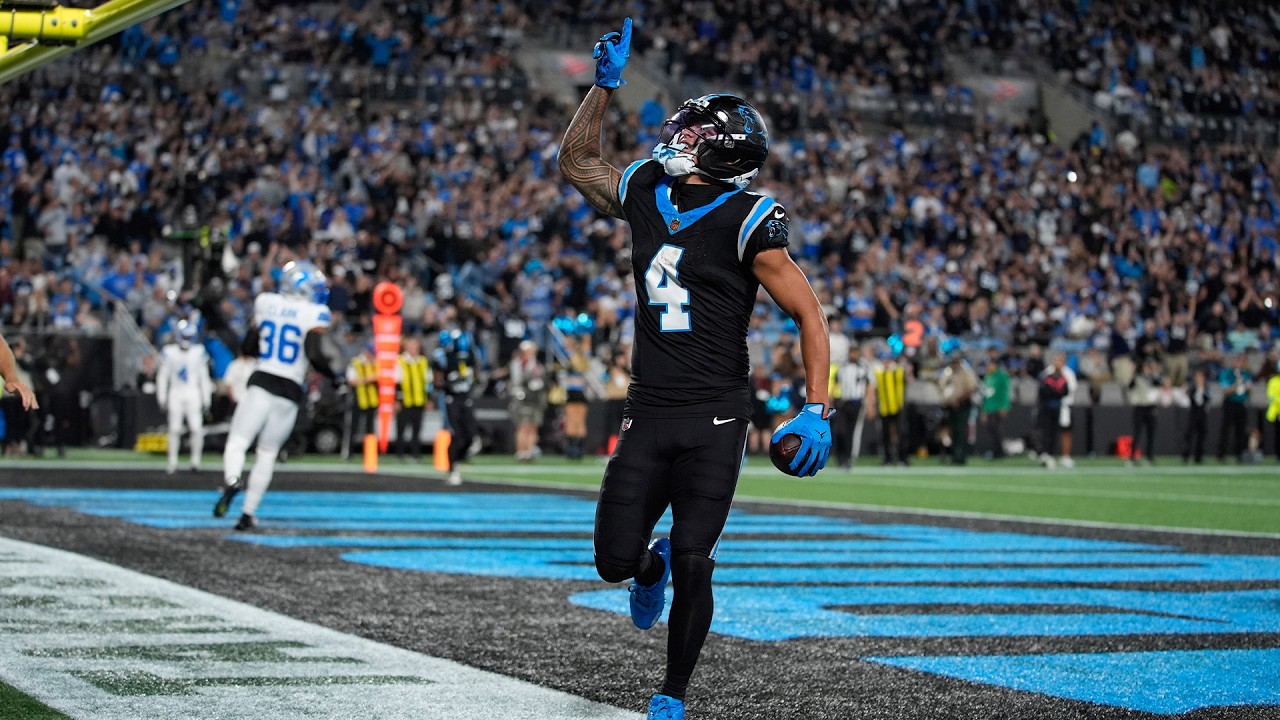 Tetairoa McMillan best plays from career-high 2-TD, 192-yard game | Week 4