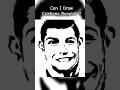 The Great Ronaldo Drawing Art ⚽🔥 | How to Draw CR7 #Shorts