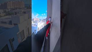 Rooftop parkour vs hacker free run pov 💕#parkourlife #parkour #funny #rooftopjumps #explore