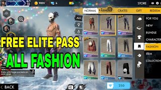 Free fire all fashion clothes free free Elite pass screenshot 4