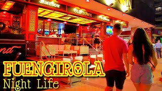 Fuengirola Spain Night Life May 2023 Bars & Restaurants Old Town Costa del Sol 4K