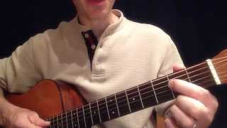 Video thumbnail of "Two-Minute Guitar Lesson with TAB: "Susie-Q" by CCR / Dale Hawkins (1957) - PART 1"