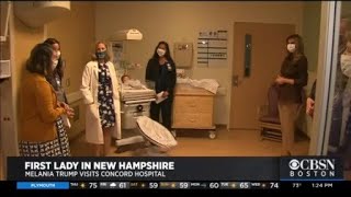 First Lady Melanie Trump Visits New Hampshire Hospital To Highlight Treatment Program