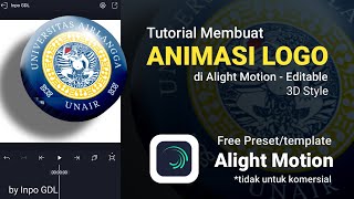 Tutorial on creating logo animations in Alight Motion - learn motion graphics