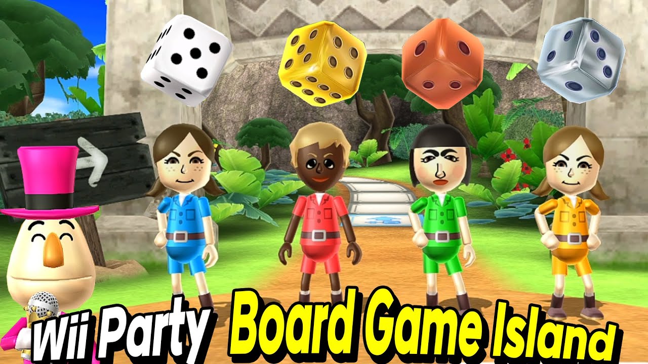 Wii Party Board Game Island Gameplay Lucia Vs Stephanie Vs Marisa Vs Lucia Master Com Wii