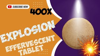 Effervescent tablet under the microscope. 4k 🔬. قرص جوشان زیر میکروسکوپ 💥🌟