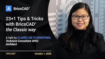 23+1 Tips & Tricks with BricsCAD the Classic way