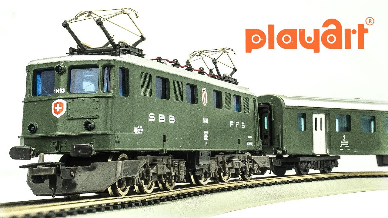 Vintage Playart HOScale 3377 Electric Model Train Set Unboxing