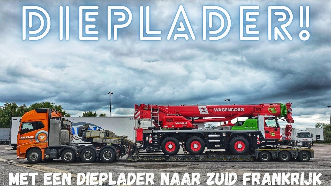 OVERSIZED TRANSPORT #15 Met een dieplader naar Zuid Frankrijk!