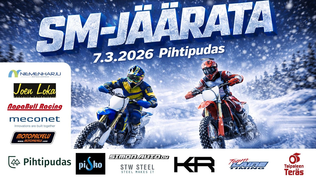 SM-Jäärata 2026 LIVE | Pihtipudas 7.3.2026 | Kauden huipennus