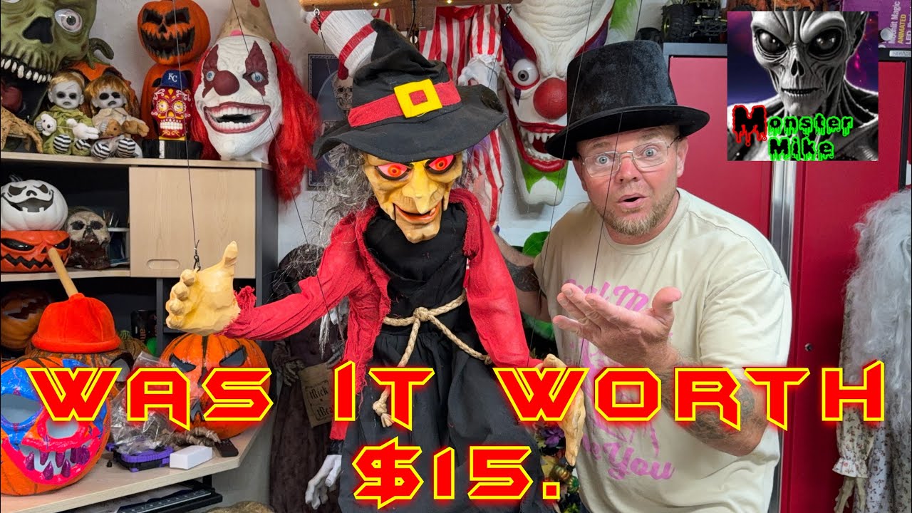 $15. Home Depot Halloween Animatronic - YouTube