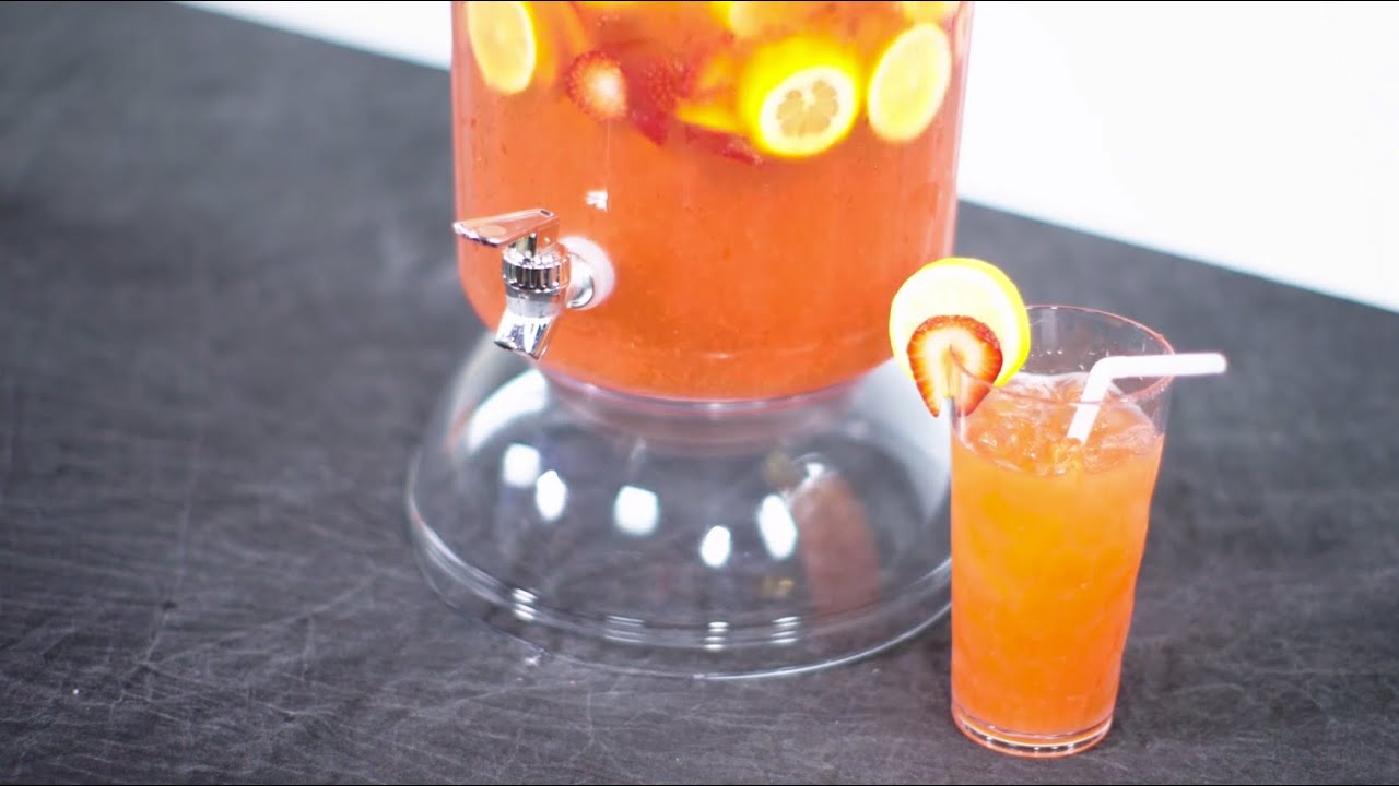 Strawberry Lemonade Party Punch Recipe - VIDEO!!