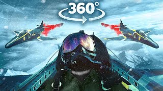 VR 360 INSIDE FLYING AND FALLING IN FIGHTER JET - Top Maverick SURVIVAL