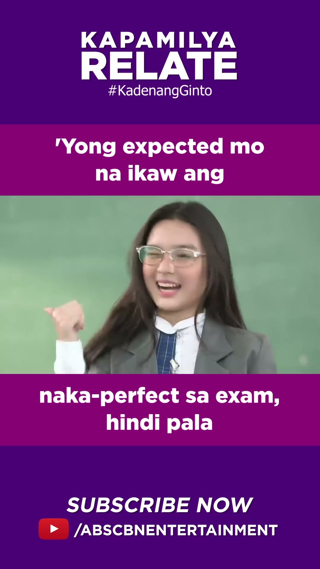 'Yong expected mo na ikaw ang naka-perfect sa exam, hindi pala | Kapamilya Shorts