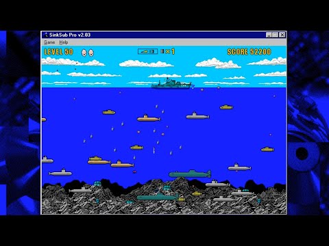 SinkSub Pro (PC Windows, 1996) - Playthrough