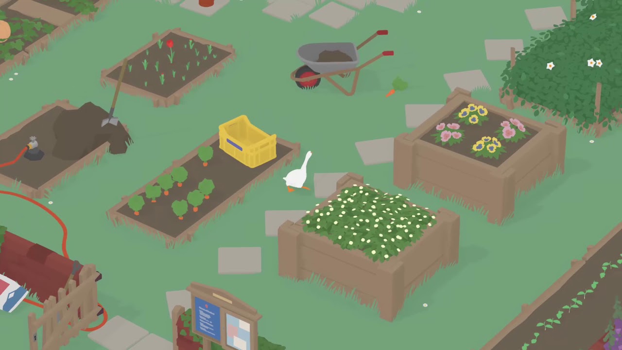 Untitled Goose Game tutorial Level 1 'The Ground Keeper' YouTube