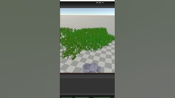 Two ways to add grass to a terrain in Unity! #shorts #3d #unity3d