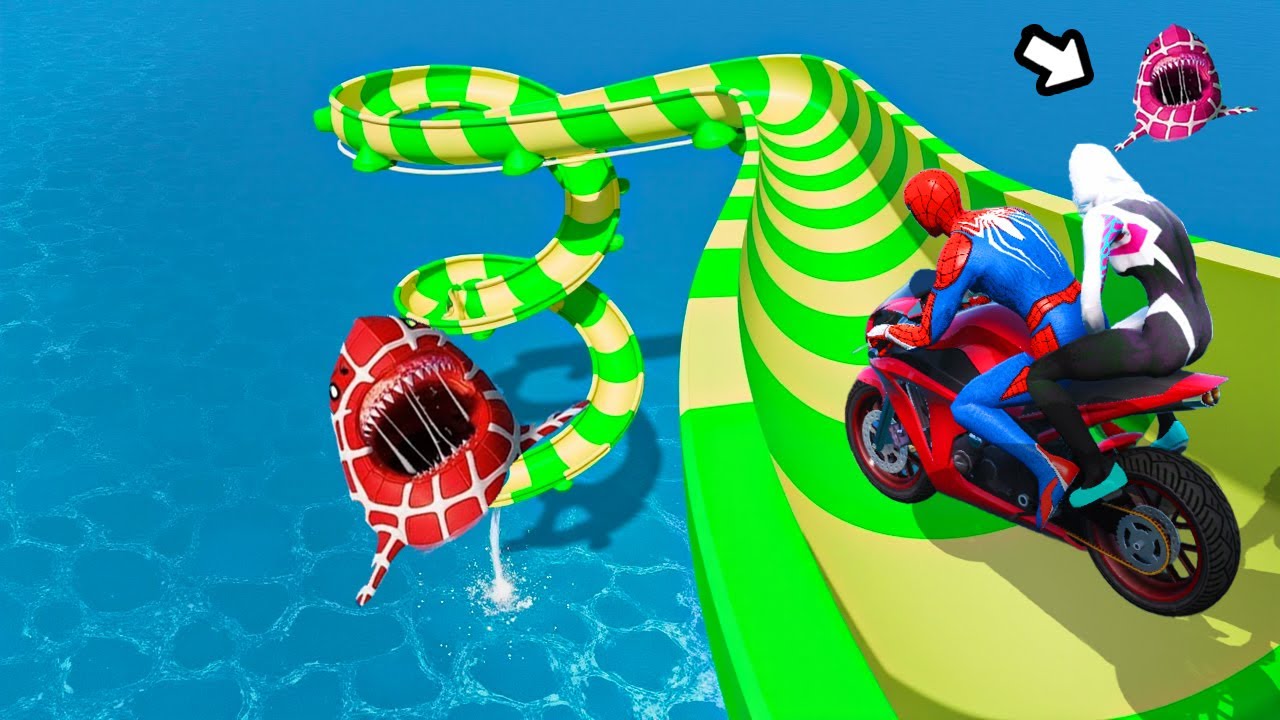SPIDER-MAN Takes on WORLD'S HARDEST Ramp Climb in GTA 5 🧗‍♂️🌀Superhero Mission
