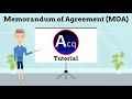 Memorandum of agreement moa tutorial