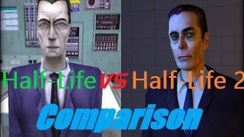Half-Life vs Black Mesa Graphics Comparison 1080p (1998 VS 2017)