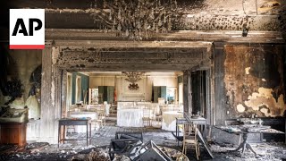 Josh Shapiro surveys fire damage to his residence after alleged arson