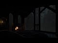 🌧️ Regnerische Nacht in der Waldhütte 🌲 Kamin ASMR für Ruhe, Schlaf & Entspannung 😌
