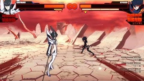 Kill la kill IF demo satsuki combo all bars!