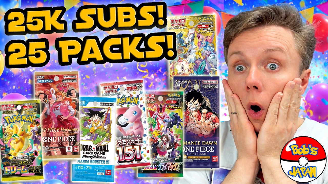 I Opened 25 of the BEST Pokemon Card and One Piece TCG Packs (and