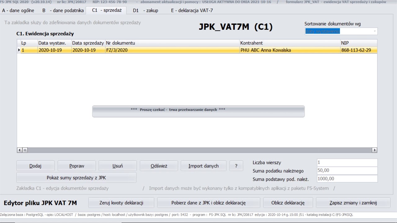 FS-Księga [ EXT ] - export danych i generowanie JPK V7M - FlySoft.pl - SolidneProgramy.pl