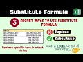 Substitute Formula in Excel | How to Replace text in a text String? | Computer Tech Academy