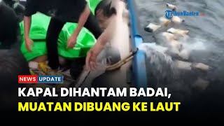 Video Viral Kapal Ketapang–Karimata Dihantam Badai, Seluruh Penumpang Selamat