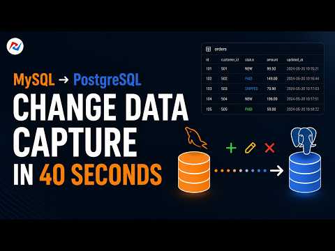 Change Data Capture in 40 Seconds: MySQL → PostgreSQL
