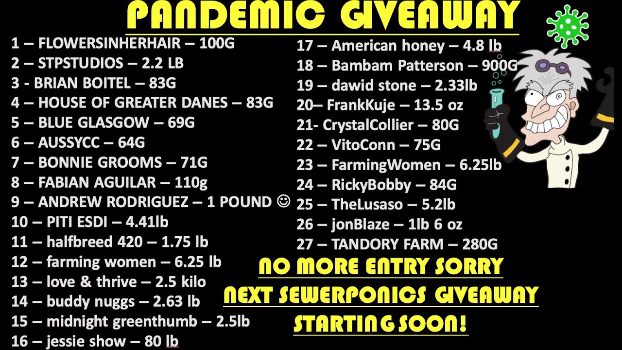 Giveaway update. Crop king Autoflower northern lights