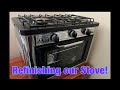 Shuttlebus conversion - Episode 16 - Refinishing our Stove and Oven!