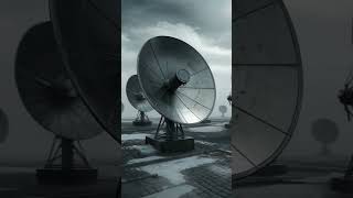the antenna array is still receiving something. the frequency doesn't match any active satellite.