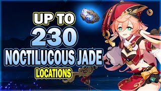 All 230 Noctilucous Jade Locations (Potentially) - Efficient Farming Route - Yanfei Ascension