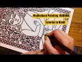 Madhubani Painting of BUDDHA II Dashavataram Series II Tutorial in HINDI II Mithila Art II Kachni II