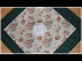 Patchwork Tischdecke nähen für Anfänger kein Schnittmuster nötig