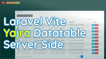 Laravel Datatables Yajra dan Vite #datatables