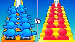 RUNNER COASTER vs ROLLER COASTER RUN 3D | DOUBLE GAME BIG UPDATE GAMEPLAY (ANDROID,IOS) screenshot 2