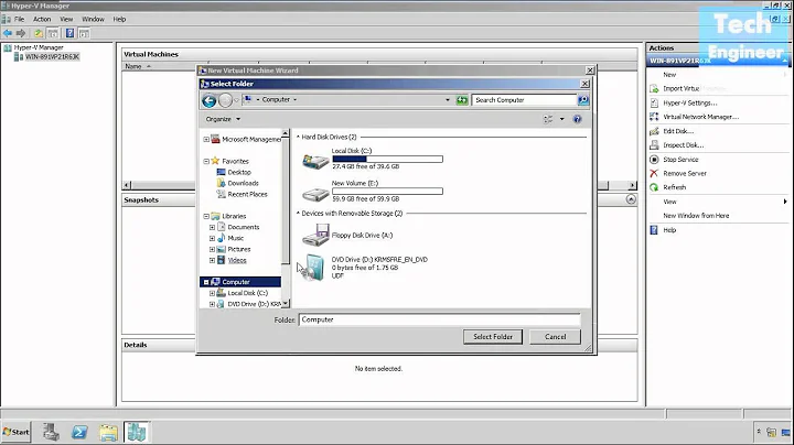 Create Virtual Machine in Hyper V - Windows Server 2008 R2