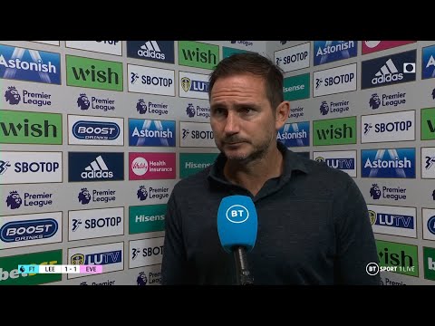 "they became obsessed with time. Strange. " frank lampard seeing positives after leeds 1-1 everton