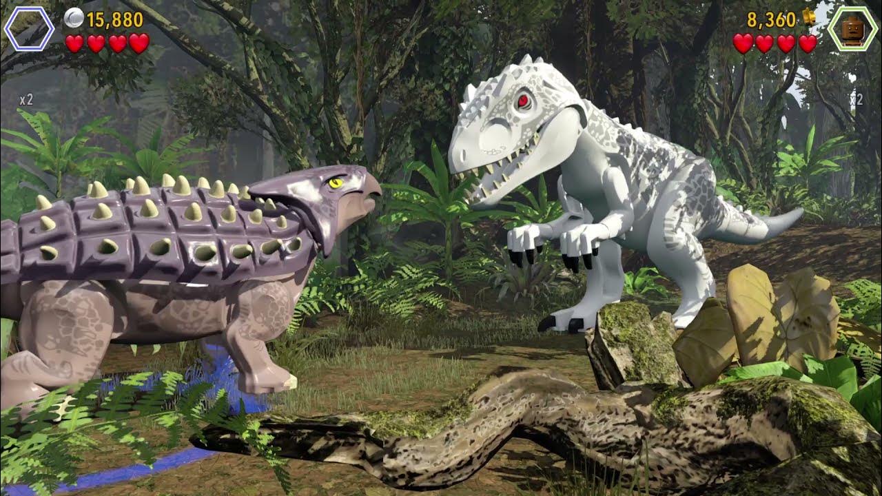 Gyrosphere Valley Freeplay LEGO Jurassic World 2Player PS4 GAMEPLAY