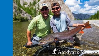 Fishing for monster Taimen in Mongolia on the fly