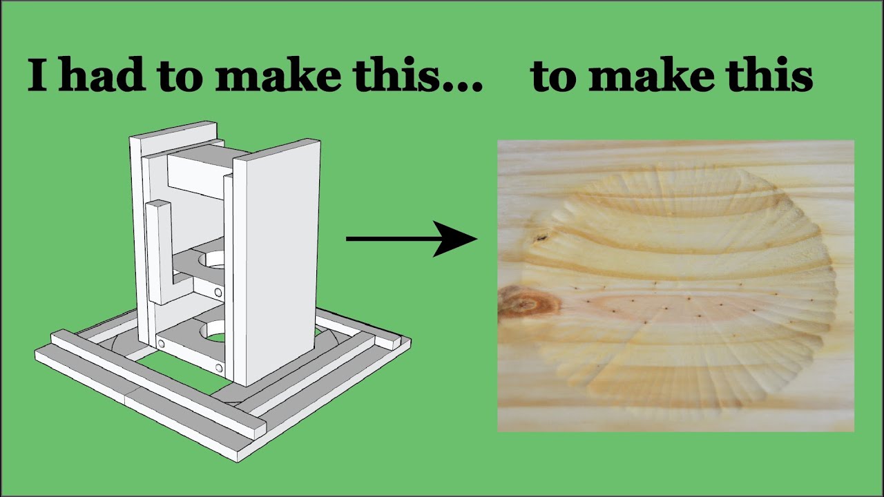 DIY Router Jig to Cut a Spherical Recess Dishing Jig YouTube