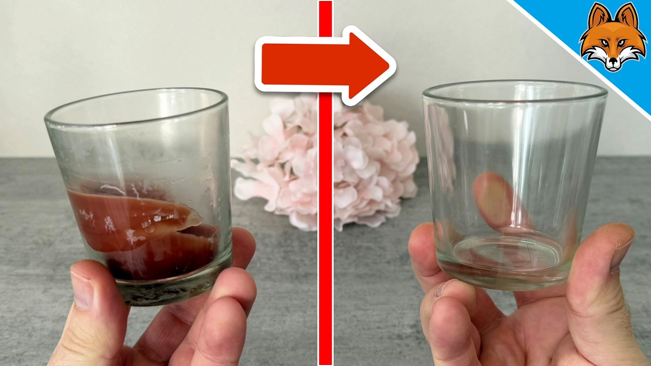 Enlever de la cire de bougie sur du verre💥(Rapide et facile)🤯 - YouTube