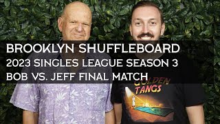 Shuffleboard Championship Finals! Bob v Jeff Singles League Season 3 w/ Strategy Commentary